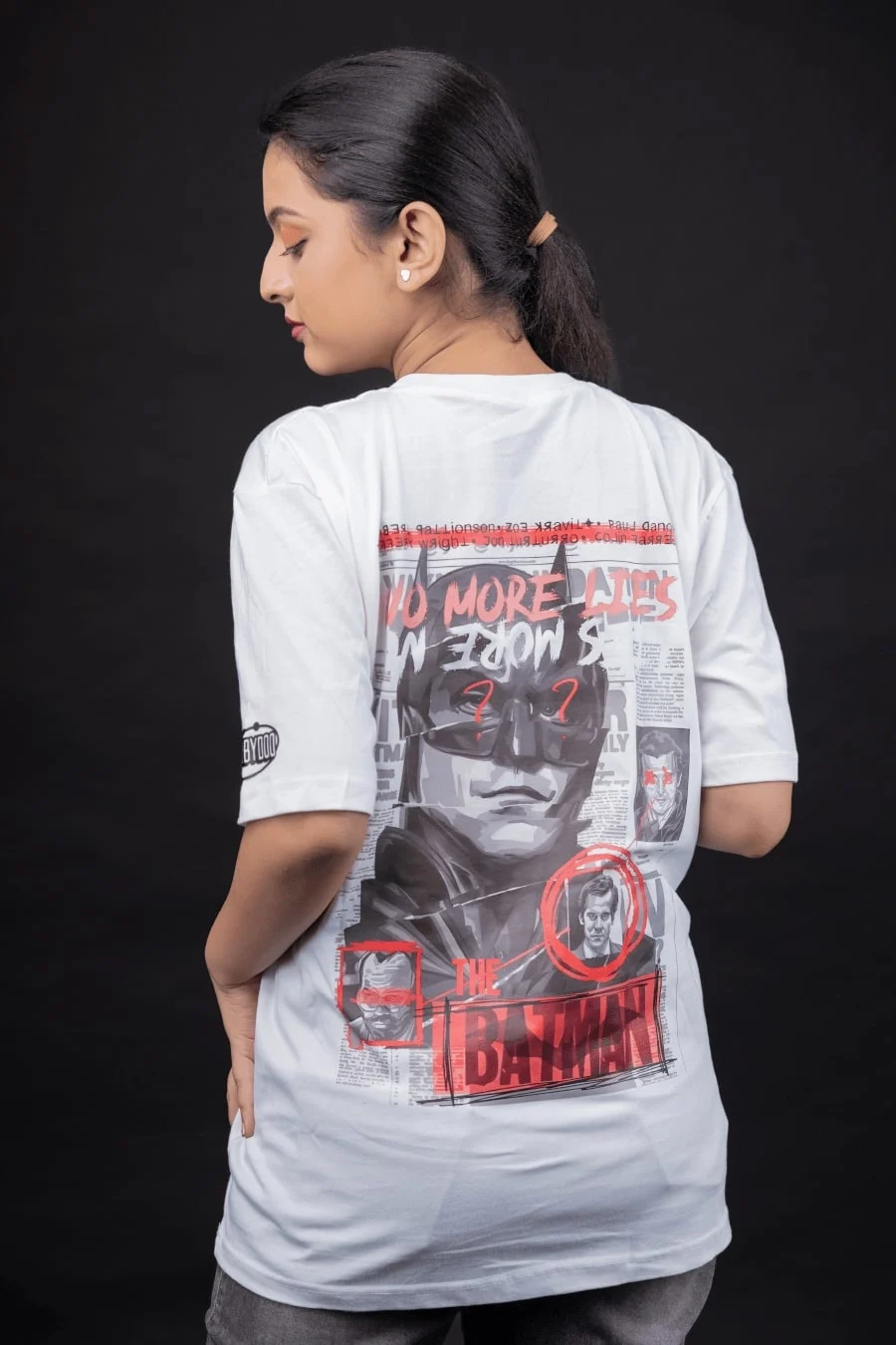 VENGEANCE BATMAN BLACK WOMEN FIT-OVERSIZE TEES thumbnail 3