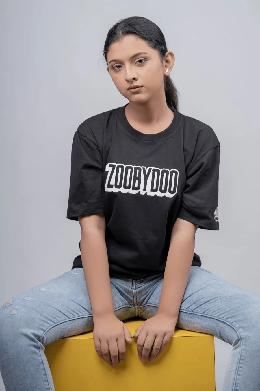 ASTRONAUT ODYSSY WOMEN BLACK FIT OVERSIZE TEES thumbnail 3