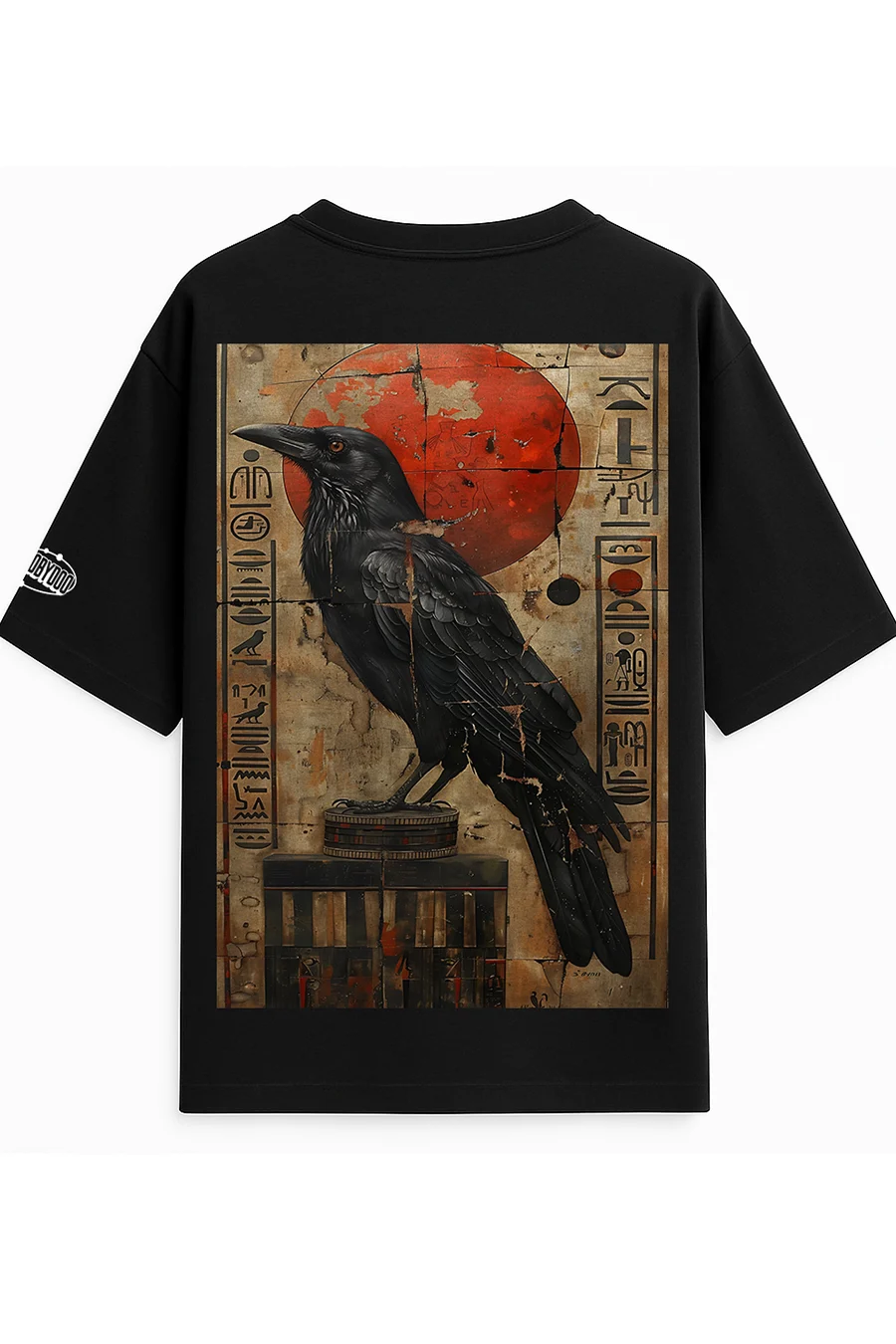 EGYPTIAN MYTHOLOGY ME BLACK FIT OVERSIZE TEES thumbnail 4