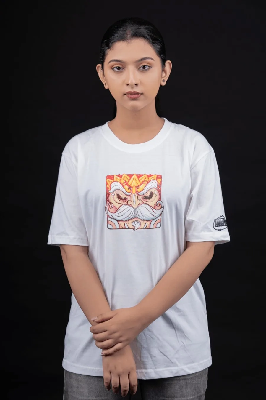 MYTHOLOGY WOMEN WHITE FIT-OVERSIZE TEES thumbnail 2