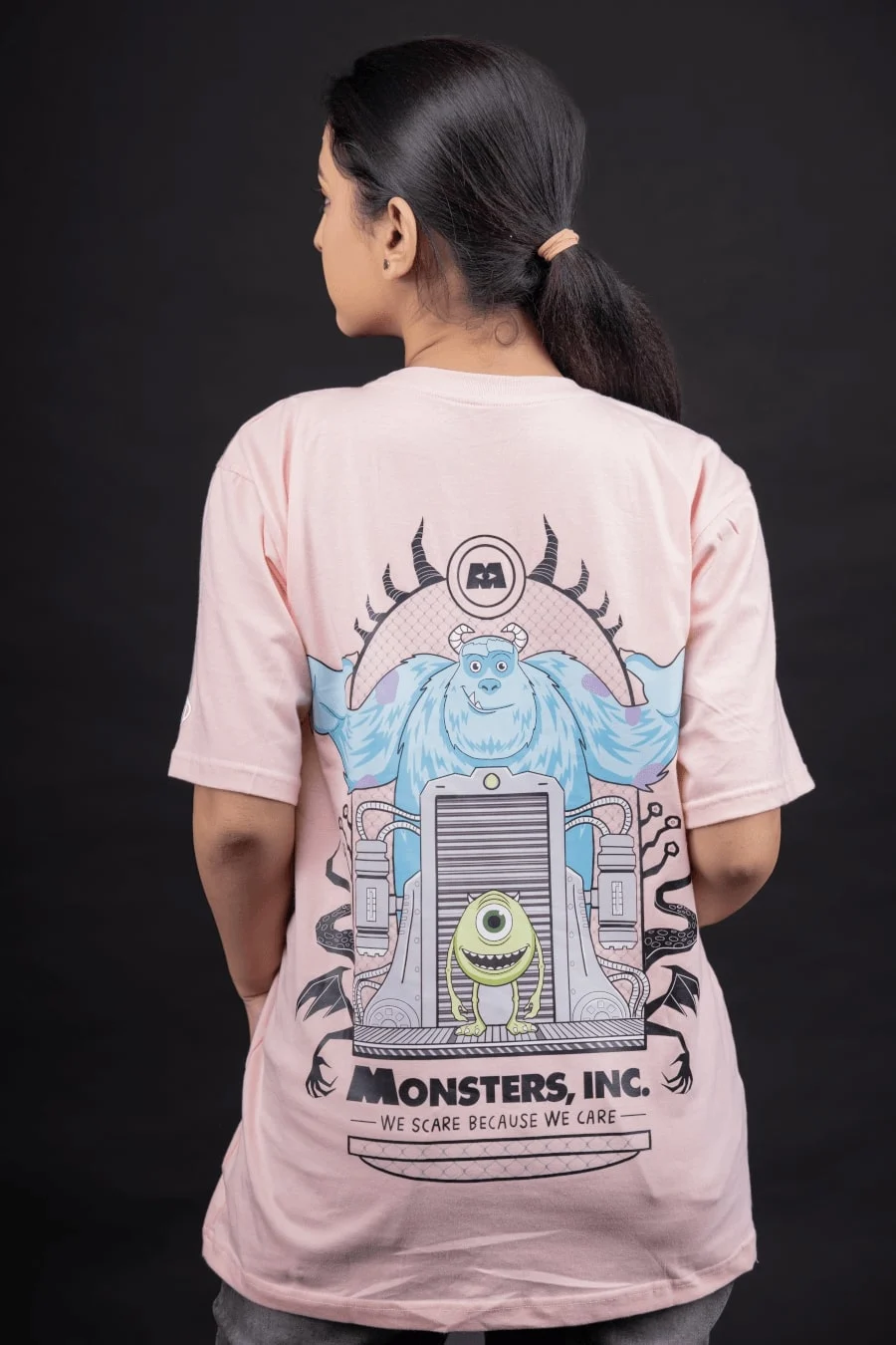 MONSTER UNIVERSITY WOMEN PINK FIT-OVERSIZE TEES thumbnail 3